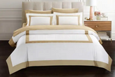 Beige Bordered - Duvet Cover Set